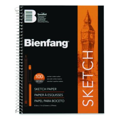 Take Me Along Sketch Book, 50 Lb Tissue Paper Stock, Black/Silver Cover, (100) 11 x 8.5 Sheets