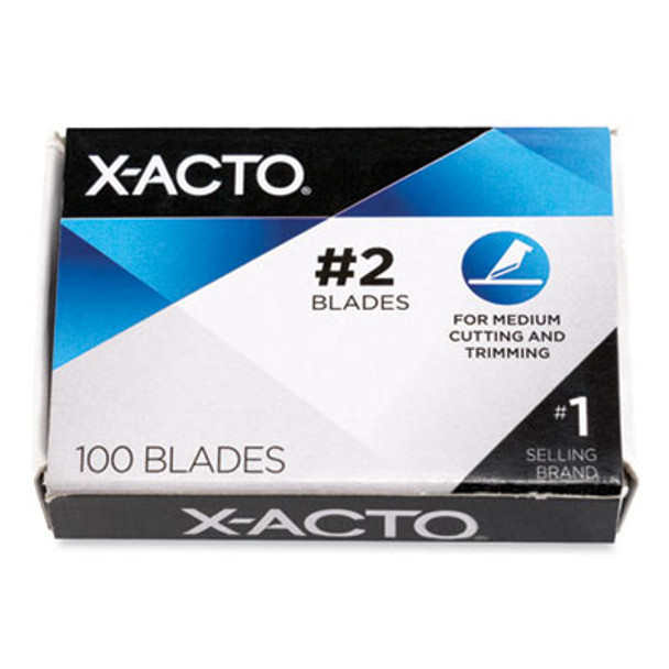 No. 2 Bulk Pack Blades For X-Acto Knives, 100/Box