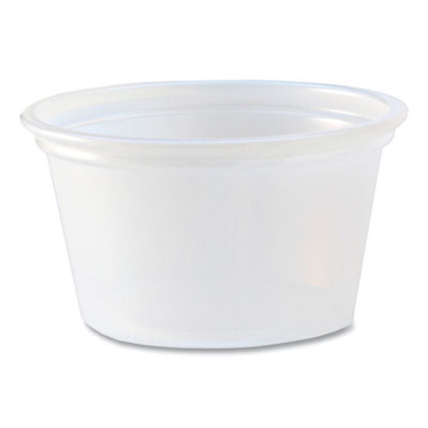 Portion Cups, 0.75 Oz, Plastic, Translucent, 125/Sleeve, 20 Sleeve/Carton