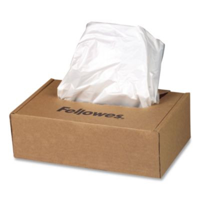 Shredder Waste Bags, 32-38 Gal Capacity, 50/Carton