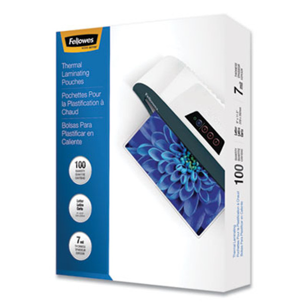 Laminating Pouches, 7 Mil, 9" X 11.5", Gloss Clear, 100/Pack
