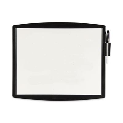 Partition Additions Dry Erase Board, 15.38" x 13.25", White Surface, Dark Graphite Gray Hps/Plastic Frame