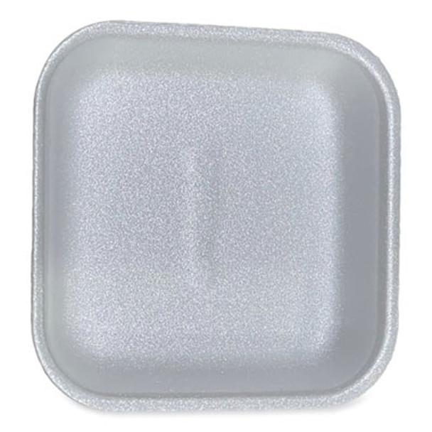 Meat Trays, #1, 5.38 x 5.38 x 1.07, White, Foam, 500/Carton
