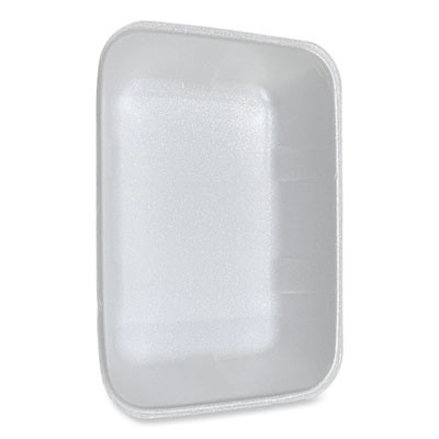 Meat Trays, #20K, 12 x 8.7 x 2.45, White, Foam, 125/Carton
