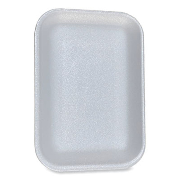 Meat Trays, #2, 8.5 x 6.03 x 1.11, White, Foam, 500/Carton