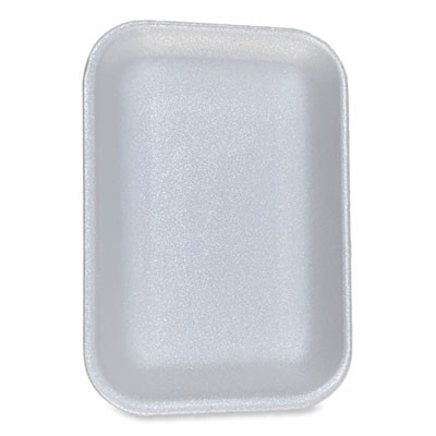 Meat Trays, #2, 8.5 x 6.03 x 1.11, White, Foam, 500/Carton
