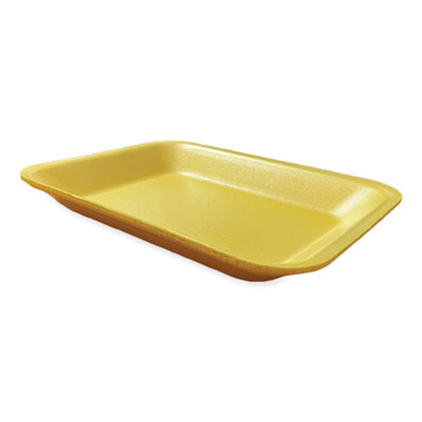 Meat Trays, #8P, 10.8 x 8.82 x 1.5, Yellow, 200/Carton