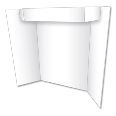 Two Cool Tri-Fold Poster Board, 24 X 36, White/White