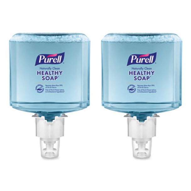 Clean Release Technology Healthy Soap Naturally Clean Foam Refill, For Es4 Dispensers, Citrus Scent, 1,200 Ml, 2/Carton