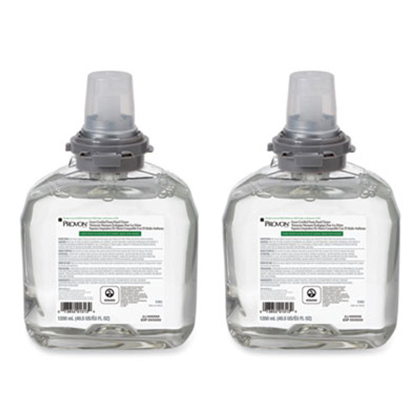 Green Certified Foam Hand Cleaner Refill, Fragrance-Free, 1,200 Ml, 2/Carton