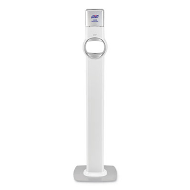 Fs6 Touch-Free Floor Stand Dispenser, 1,200 Ml, 12.5 X 11.3 X 38.5, White