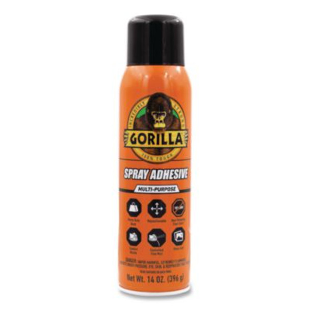 Spray Adhesive, 14 Oz, Dries Clear