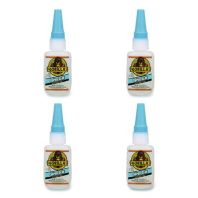Super Glue, 0.53 Oz, Dries Clear, 4/Carton