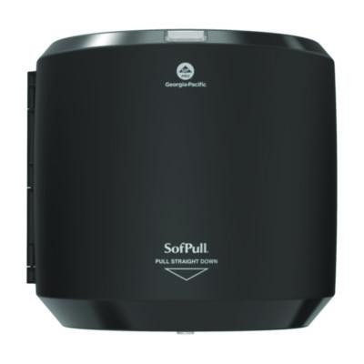 Sofpull Centerpull Hand Towel Dispenser, 10.13 x 10.58 x 11.33, Black
