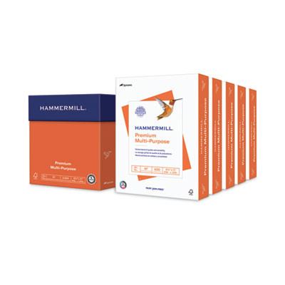 Premium Multipurpose Print Paper, 97 Bright, 20 Lb Bond Weight, 8.5 x 11, White, 500 Sheets/Ream, 5 Reams/Carton