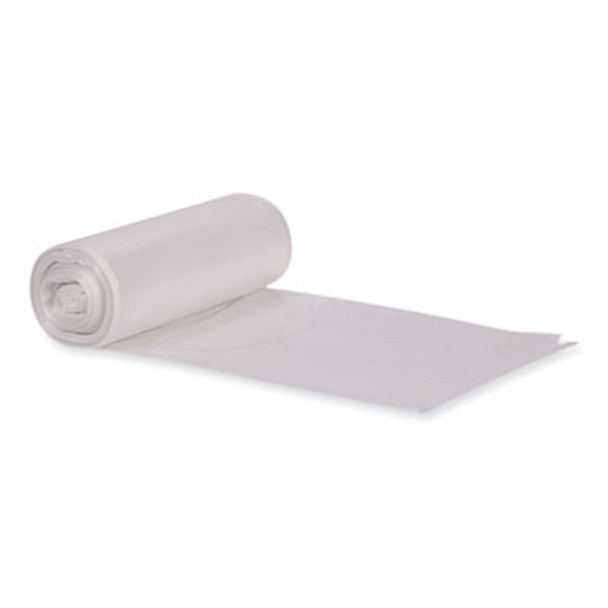 Eco Blend Max Can Liners, 33 Gal, 0.8 Mil, 33" x 39", Clear, 25 Bags/Roll, 8 Rolls/Carton
