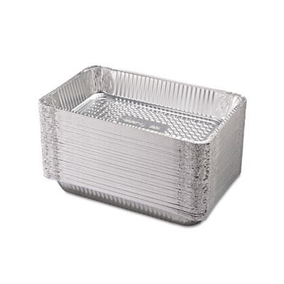 Aluminum Steam Table Pans, Full-Size Deep, 60 Gauge, 3.19" Deep, 12.19 x 20.75, 50/Carton