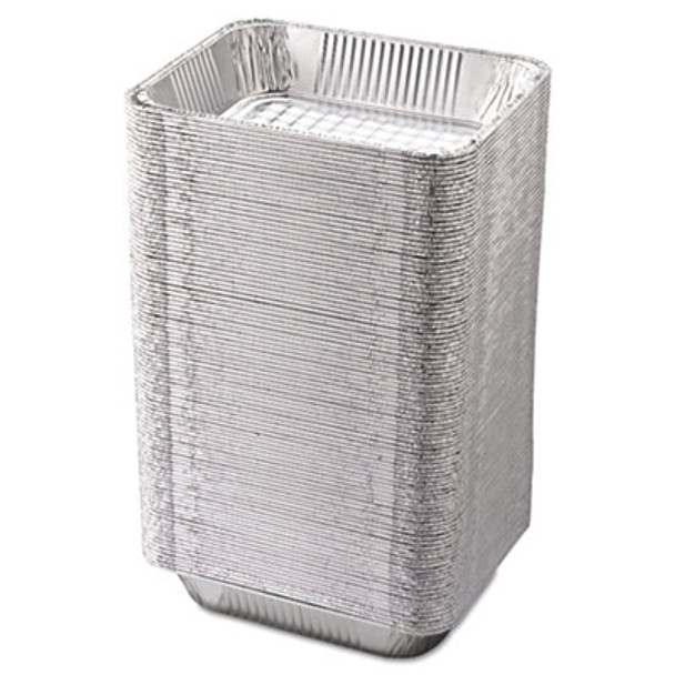 Aluminum Steam Table Pans, Half-Size Deep, 10.38" x 2.56" x 12.75", 100/Carton