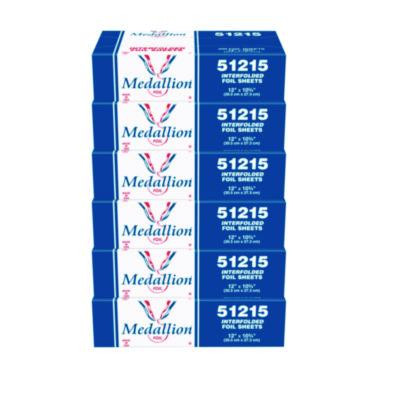 Medallion Interfolded Foil Sheets, 12 x 10.75, 500/Box, 6 Boxes/Carton