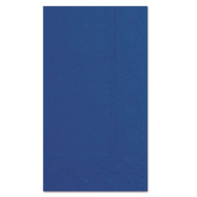 Dinner Napkins, 2-Ply, 15 x 17, Navy Blue, 1,000/Carton