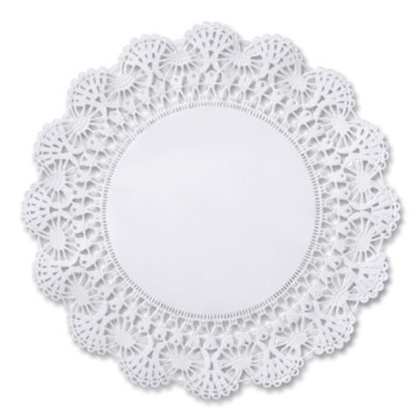 Cambridge Lace Doilies, Round, 6", White, 1,000/Carton