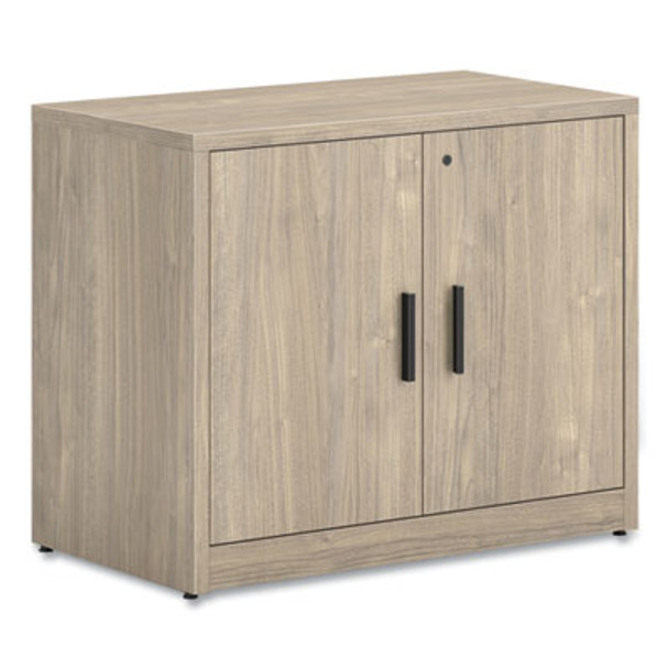 10500 Series Storage Cabinet With Doors, Two Shelves, 36" x 20" x 29.5", Kingswood Walnut