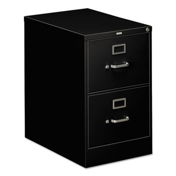 310 Series Vertical File, 2 Legal-Size File Drawers, Black, 18.25" X 26.5" X 29"