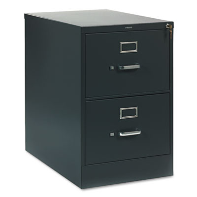 310 Series Vertical File, 2 Legal-Size File Drawers, Charcoal, 18.25" X 26.5" X 29"