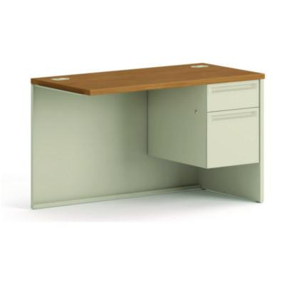 38000 Series Flush Return, Right, 48w x 24d x 29.5h, Harvest/Putty