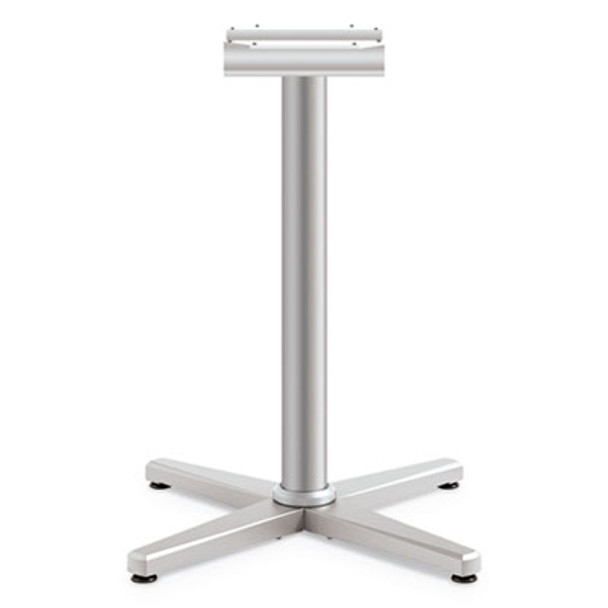 Arrange X-Leg Base For 30" To 36" Tops, 25.59w x 27.88h, Silver