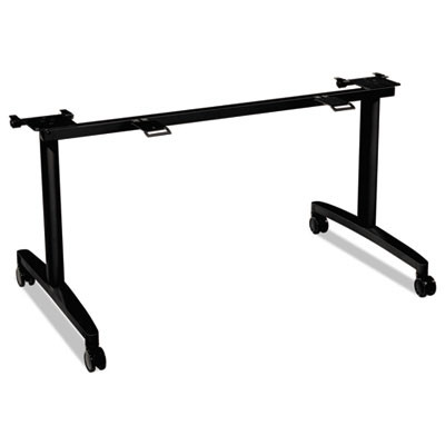 Huddle Flip-Top Base For 24" Deep Table Tops, 51.63w x 23.5d x 28.38h, Charcoal