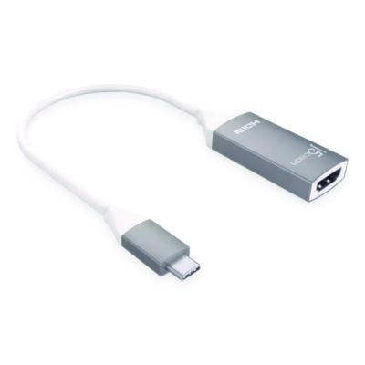 Usb-C To Hdmi Adapter, 5.71", Silver/White