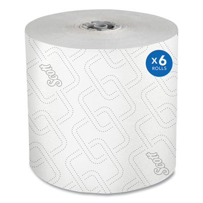 Pro Hard Roll Paper Towels With Elevated Scott Design For Scott Pro Dispenser, Gray Core Only, 1-Ply, 1,150 Ft, 6 Rolls/Ct