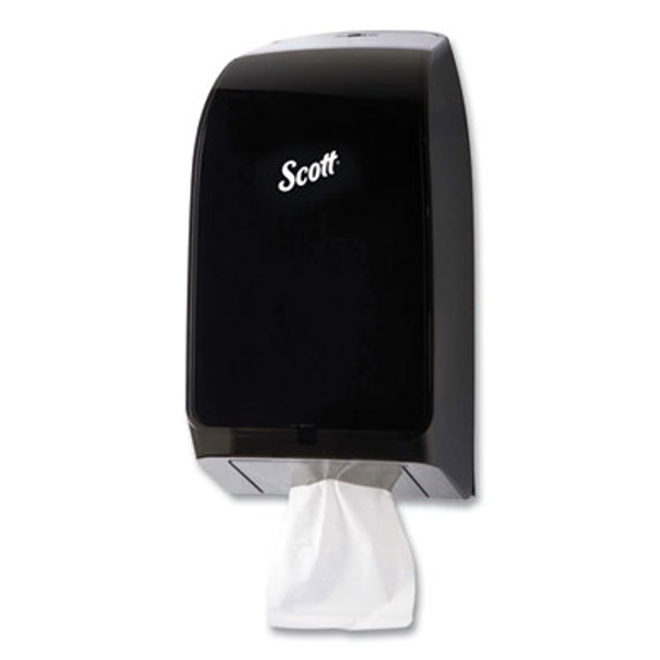 Hygienic Bathroom Tissue Dispenser, 7 x 5.73 x 13.34, Black