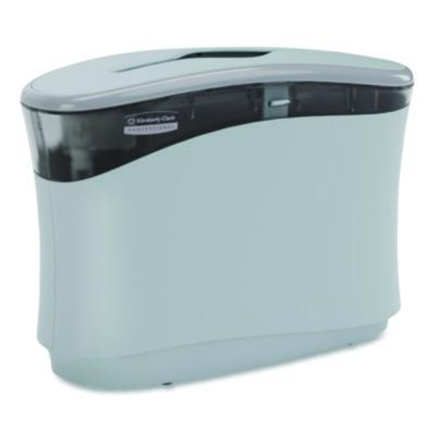 Countertop Folded Towel Dispenser, 13.3 x 5.2 x 9, Gray