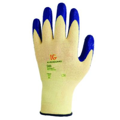 G60 Nitrile Coated Cut Resistant Gloves, En388: 3221, Large (Size 9), Blue/Yellow, 12 Pairs
