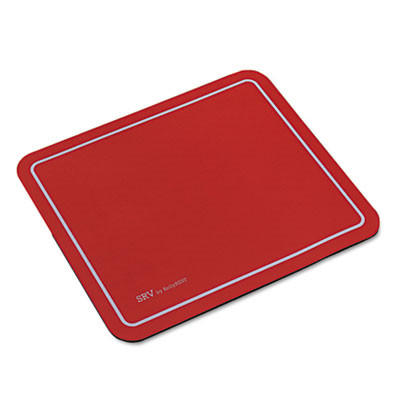 Srv Optical Mouse Pad, 9 x 7.75, Red