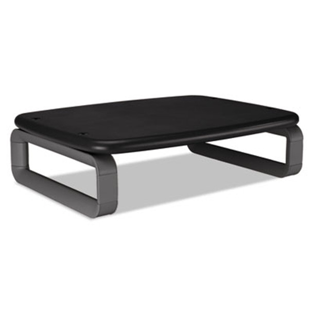Monitor Stand With Smartfit, For 24" Monitors, 15.5" X 12" X 3" To 6", Black/Gray, Supports 80 Lbs