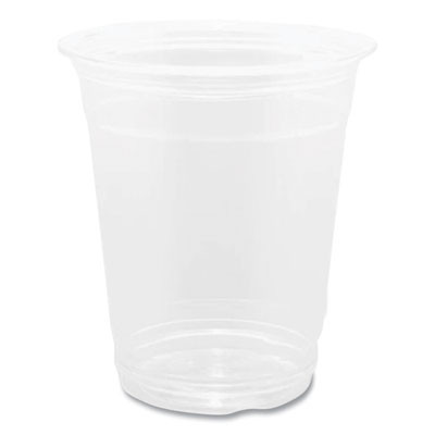 Pet Plastic Cups, 92 Mm Rim Diameter, 12 Oz, Clear, 1,000/Carton