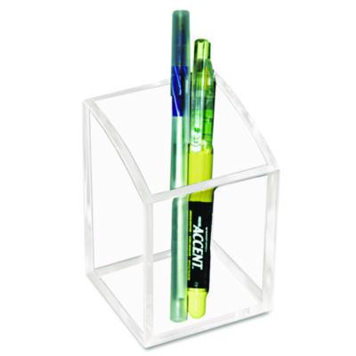 Acrylic Pencil Cup, 2.8 x 2.8 x 4, Clear