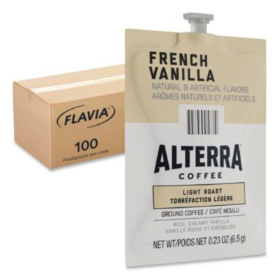 Alterra French Vanilla Coffee Freshpack, 100/Carton