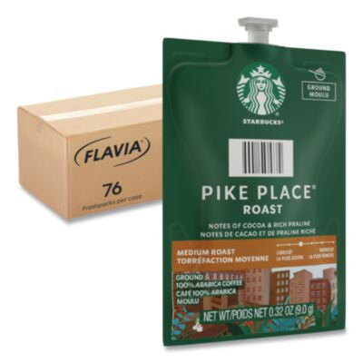 Starbucks Pike Place Roast Coffee Freshpack, 76/Carton