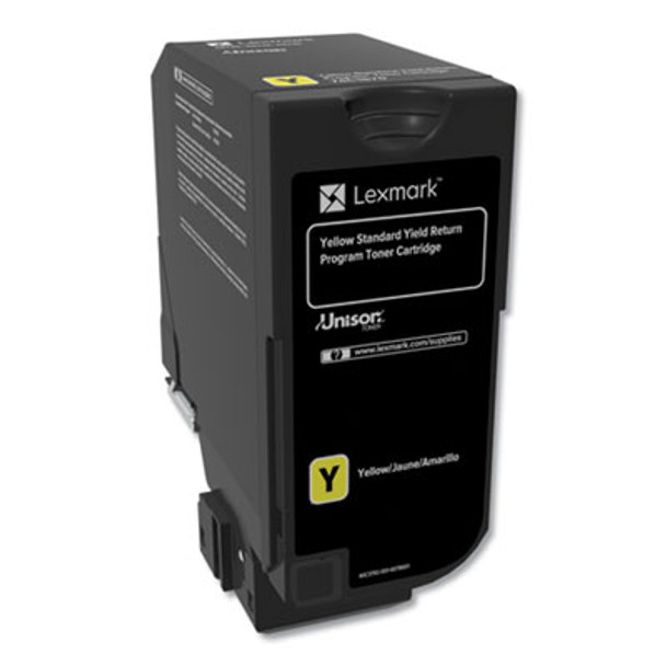 74c10y0 Return Program Unison Toner, 3,000 Page-Yield, Yellow