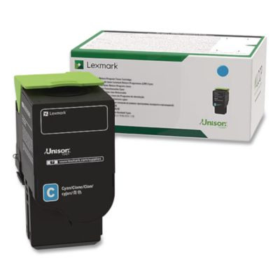 74c1Hc0 Return Program Unison High-Yield Toner, 12,000 Page-Yield, Cyan