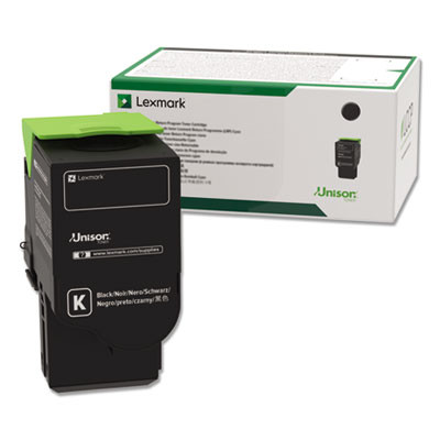 78c1Uk0 Return Program Toner, 10,500 Page-Yield, Black