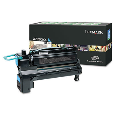 X792x1Cg Return Program Extra High-Yield Toner, 20,000 Page-Yield, Cyan
