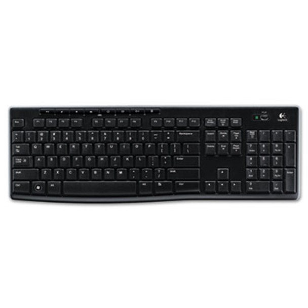 K270 Wireless Keyboard, Usb Unifying Receiver, Black