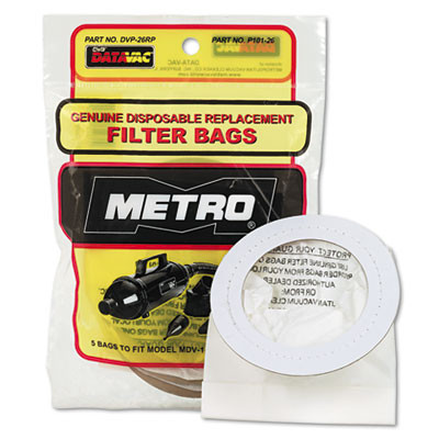 Replacement Bags For Handheld Steel Vacuum/Blower, 5/Pack