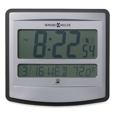 Nikita Wall Clock, Silver/Charcoal Case, 8.75" x 8", 2 Aa (Sold Separately)