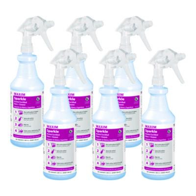 Rtu Sparkle Glass Cleaner, Safe-To-Ship, 32 Oz Bottle, 6/Carton